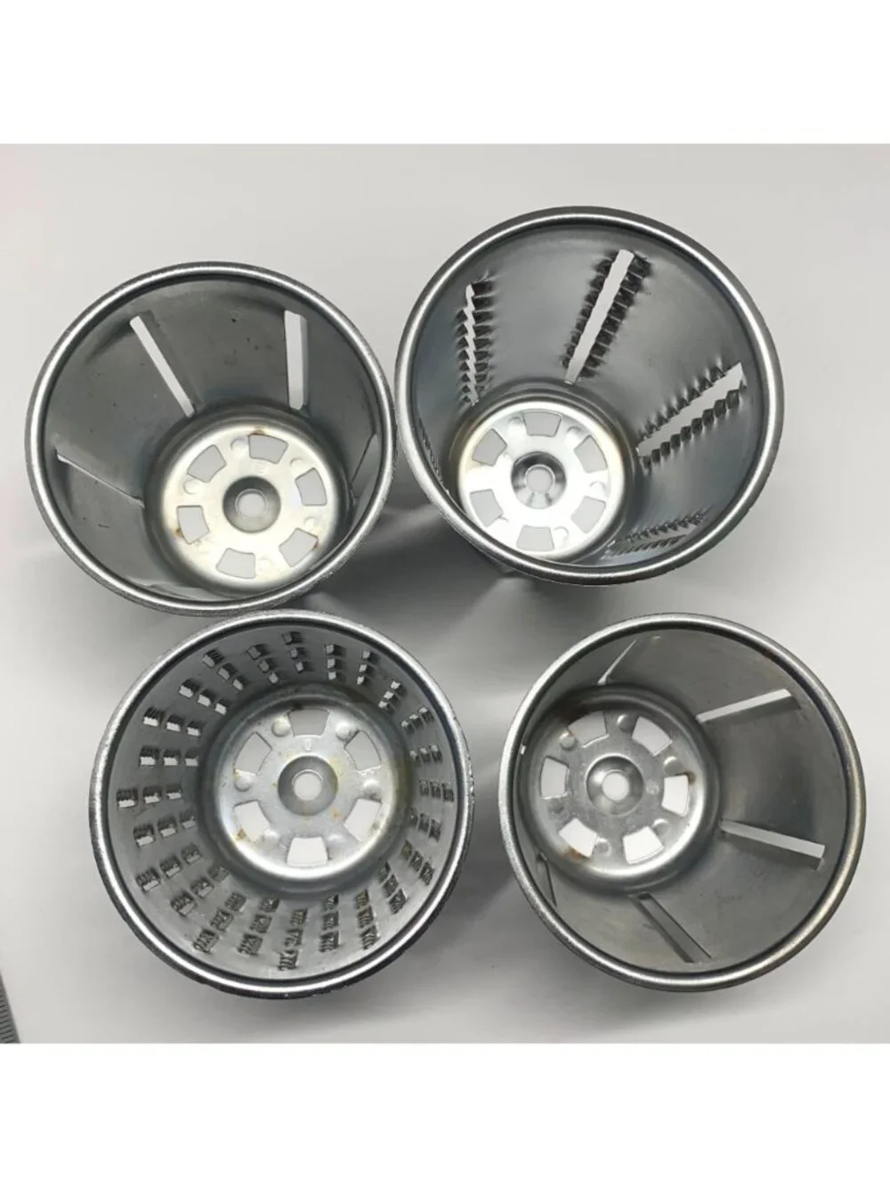 Saladmaster Food Procecssor Replacement Cones Blades Lot of 4 Shredding Slicing